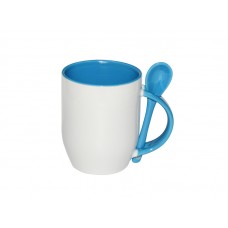 12oz Color Spoon Mug Light Blue