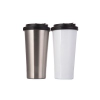 16oz Stainless Steel Tumbler w/ Portable Lid